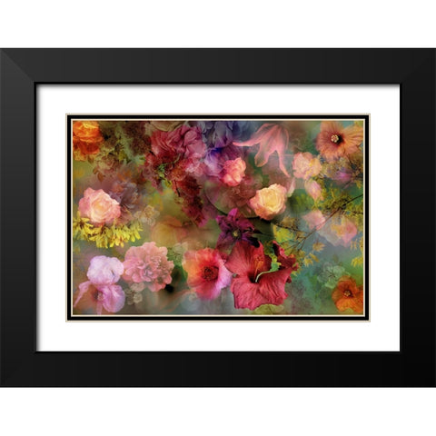 Memory of a faraway garden Black Modern Wood Framed Art Print with Double Matting by Shumilova, Ludmila