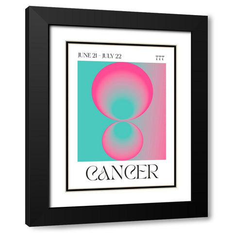 Cancer Black Modern Wood Framed Art Print with Double Matting by Castillo, Valeria