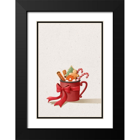 Crystal Ball Black Modern Wood Framed Art Print with Double Matting by Thai, Xuan