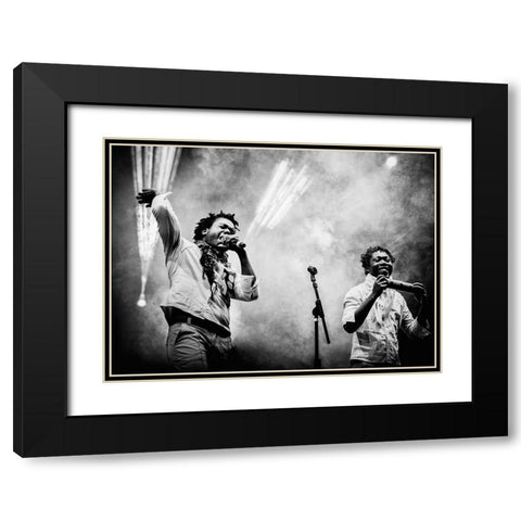 Herencia De Timbiquas Black Modern Wood Framed Art Print with Double Matting by Gomez, Paul