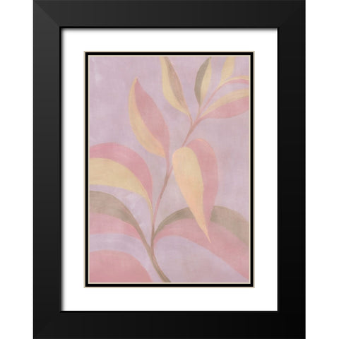 Haneul leaves Black Modern Wood Framed Art Print with Double Matting by Laiz Blursbyai, Rosana