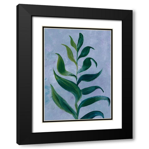Woong branch Black Modern Wood Framed Art Print with Double Matting by Laiz Blursbyai, Rosana
