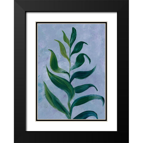 Woong branch Black Modern Wood Framed Art Print with Double Matting by Laiz Blursbyai, Rosana