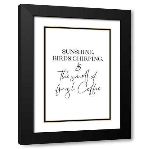 The perfect morning ritual Black Modern Wood Framed Art Print with Double Matting by Laiz Blursbyai, Rosana