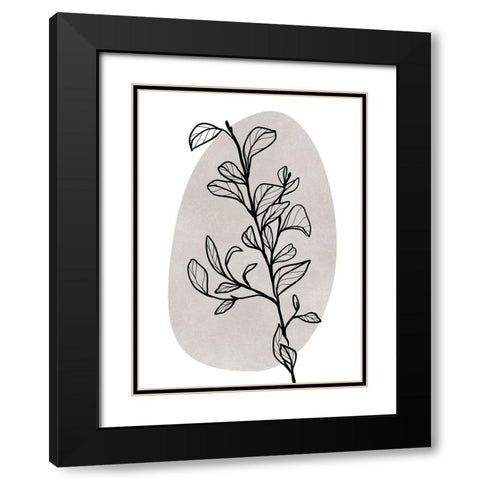 Garran I Black Modern Wood Framed Art Print with Double Matting by Laiz Blursbyai, Rosana