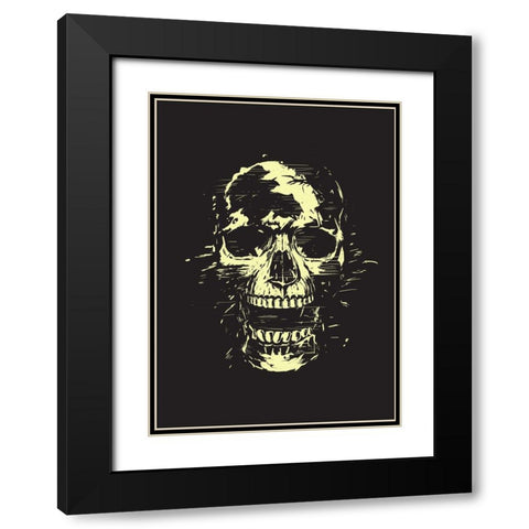 Scream Black Modern Wood Framed Art Print with Double Matting by Solti, Balazs