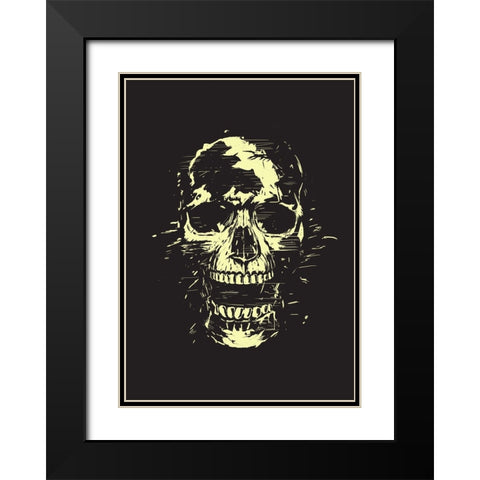 Scream Black Modern Wood Framed Art Print with Double Matting by Solti, Balazs