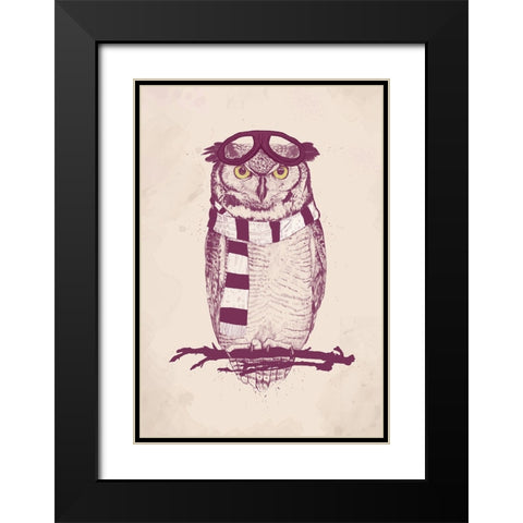 The aviator Black Modern Wood Framed Art Print with Double Matting by Solti, Balazs