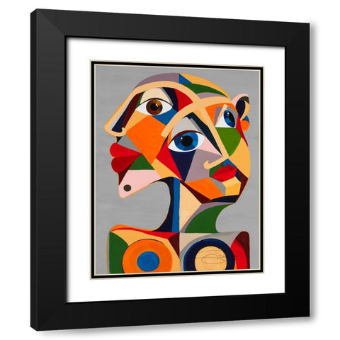 Morgonsol Black Modern Wood Framed Art Print with Double Matting by Florea, Simona