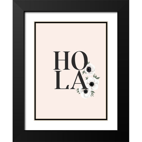 Anemone Hola II Black Modern Wood Framed Art Print with Double Matting by Laiz Blursbyai, Rosana