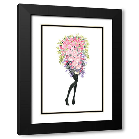 Miss bouquet II Black Modern Wood Framed Art Print with Double Matting by Laiz Blursbyai, Rosana
