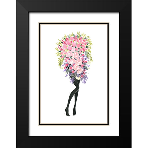 Miss bouquet II Black Modern Wood Framed Art Print with Double Matting by Laiz Blursbyai, Rosana