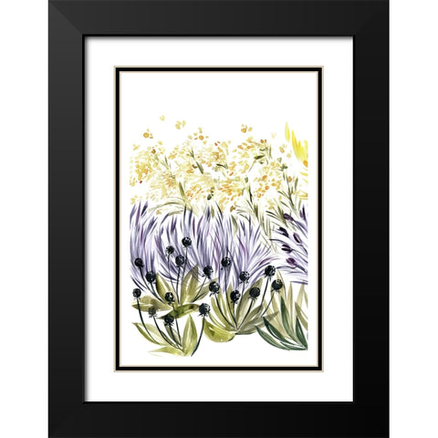 Elisas garden left Black Modern Wood Framed Art Print with Double Matting by Laiz Blursbyai, Rosana