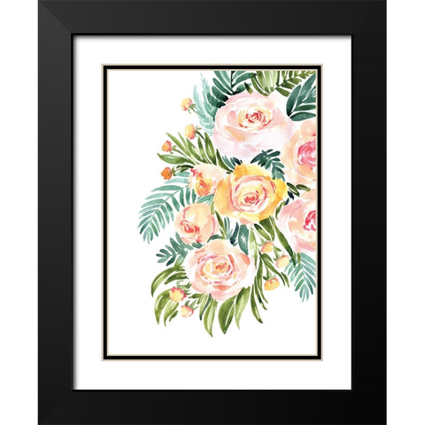 Abigail bouquet Black Modern Wood Framed Art Print with Double Matting by Laiz Blursbyai, Rosana