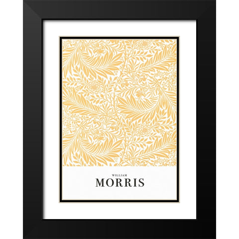 Larkspur Black Modern Wood Framed Art Print with Double Matting by Pictufy