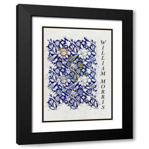 Wey Black Modern Wood Framed Art Print with Double Matting by Pictufy