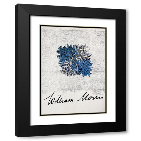 Tulip and Willow Black Modern Wood Framed Art Print with Double Matting by Pictufy