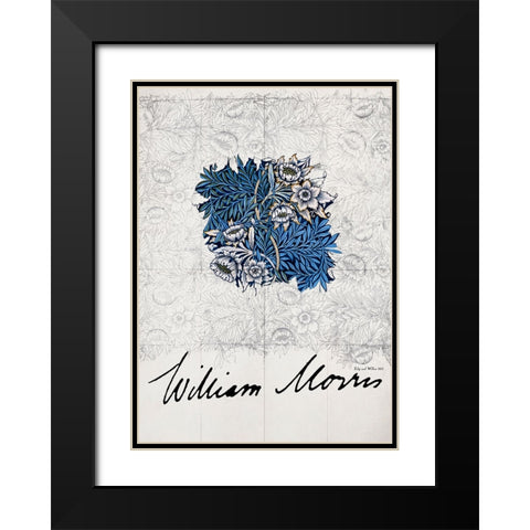 Tulip and Willow Black Modern Wood Framed Art Print with Double Matting by Pictufy