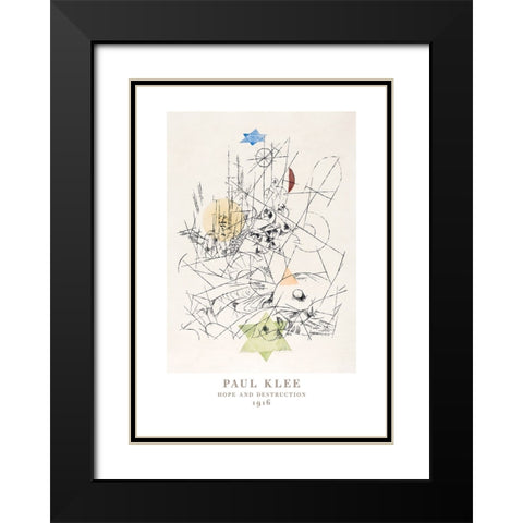 Hope and Destruction 1916 Black Modern Wood Framed Art Print with Double Matting by Pictufy