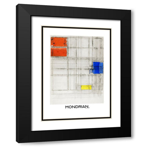 Study for a Composition Black Modern Wood Framed Art Print with Double Matting by Pictufy