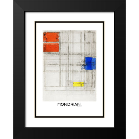 Study for a Composition Black Modern Wood Framed Art Print with Double Matting by Pictufy