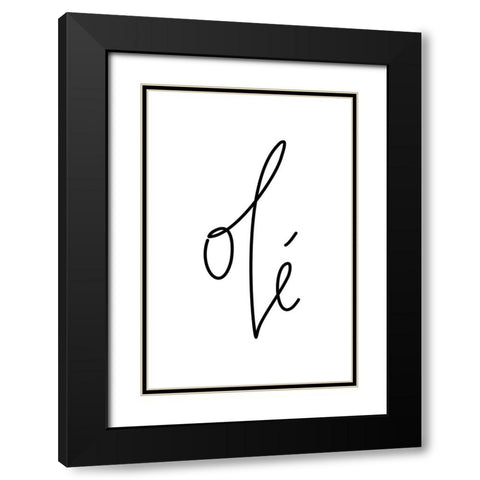 OlAc spanish hurrah! Black Modern Wood Framed Art Print with Double Matting by Laiz Blursbyai, Rosana