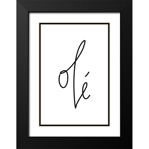 OlAc spanish hurrah! Black Modern Wood Framed Art Print with Double Matting by Laiz Blursbyai, Rosana