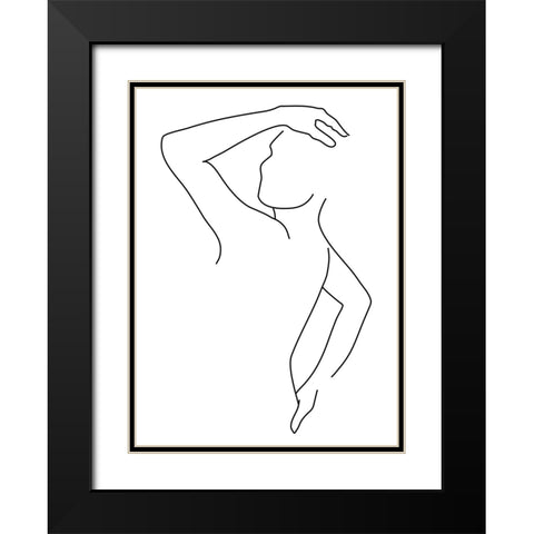 Pahuac Black Modern Wood Framed Art Print with Double Matting by Laiz Blursbyai, Rosana