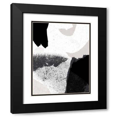 Black and White Black Modern Wood Framed Art Print with Double Matting by Demir, Aylin
