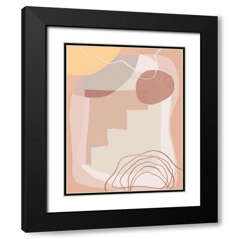 Stairway to Heaven Black Modern Wood Framed Art Print with Double Matting by Demir, Aylin