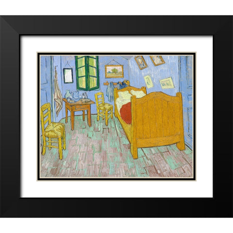 The Bedroom Black Modern Wood Framed Art Print with Double Matting by Pictufy