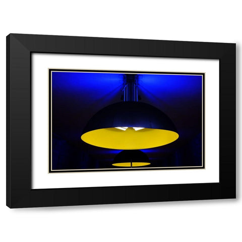 Underground Colors II Black Modern Wood Framed Art Print with Double Matting by Philippe-M