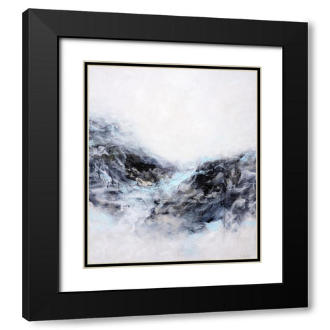 Ebb and Flow Black Modern Wood Framed Art Print with Double Matting by Wattre, Francoise
