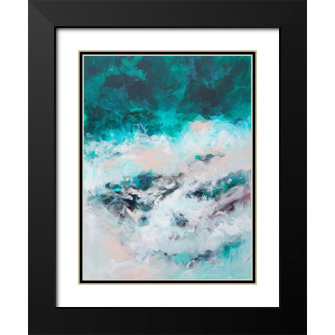 The Sound of the Sea Black Modern Wood Framed Art Print with Double Matting by Wattre, Francoise