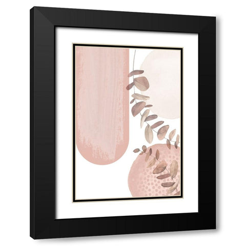 boho pink-2 Black Modern Wood Framed Art Print with Double Matting by Moss, Sally Ann