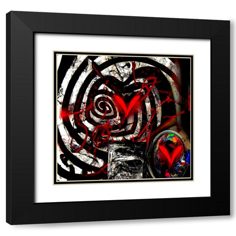 Lovt Black Modern Wood Framed Art Print with Double Matting by Baco, Velibor