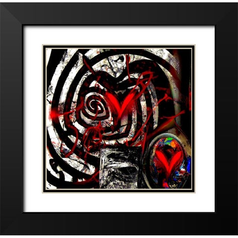 Lovt Black Modern Wood Framed Art Print with Double Matting by Baco, Velibor