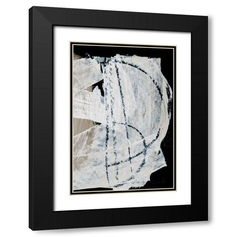 Mind No2 Black Modern Wood Framed Art Print with Double Matting by Hobday, Dan