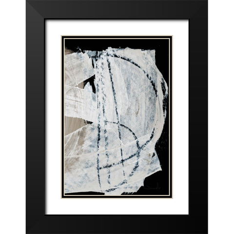 Mind No2 Black Modern Wood Framed Art Print with Double Matting by Hobday, Dan