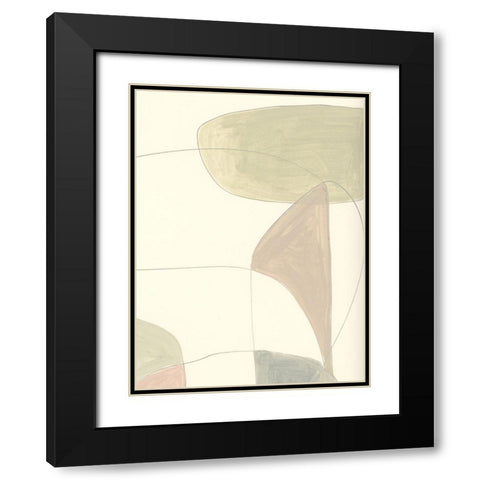 Around Black Modern Wood Framed Art Print with Double Matting by Hobday, Dan