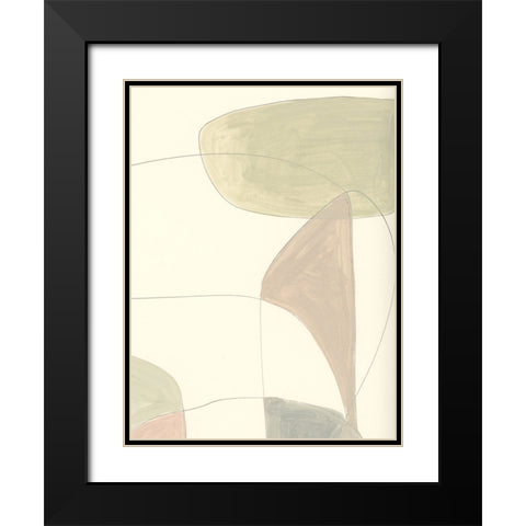 Around Black Modern Wood Framed Art Print with Double Matting by Hobday, Dan