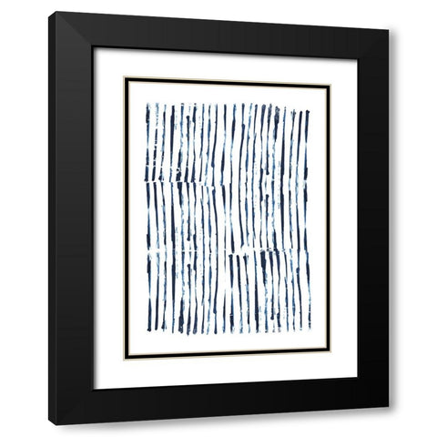 Minimal Marks Black Modern Wood Framed Art Print with Double Matting by Hobday, Dan