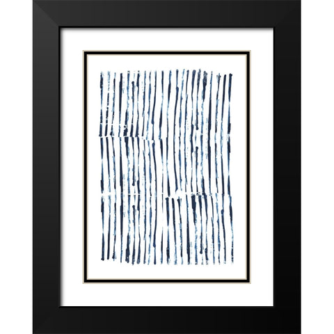 Minimal Marks Black Modern Wood Framed Art Print with Double Matting by Hobday, Dan