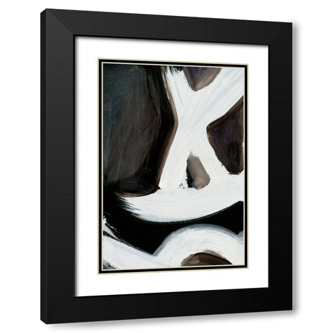 Connected No2 Black Modern Wood Framed Art Print with Double Matting by Hobday, Dan