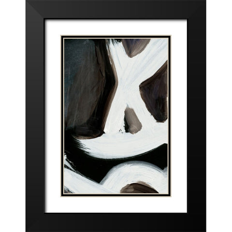Connected No2 Black Modern Wood Framed Art Print with Double Matting by Hobday, Dan