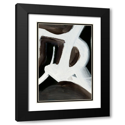 Connected Black Modern Wood Framed Art Print with Double Matting by Hobday, Dan