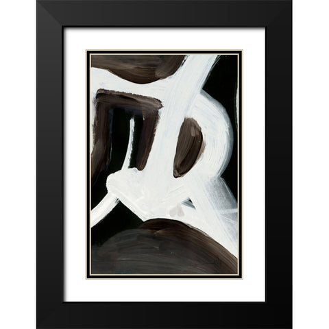 Connected Black Modern Wood Framed Art Print with Double Matting by Hobday, Dan