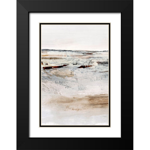 August Black Modern Wood Framed Art Print with Double Matting by Hobday, Dan