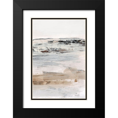 August No2 Black Modern Wood Framed Art Print with Double Matting by Hobday, Dan