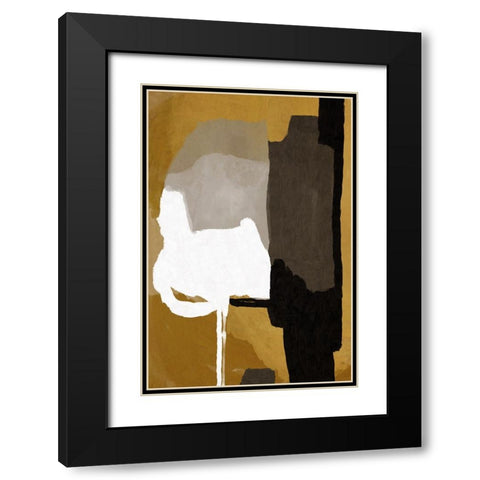 Resting Black Modern Wood Framed Art Print with Double Matting by Hobday, Dan
